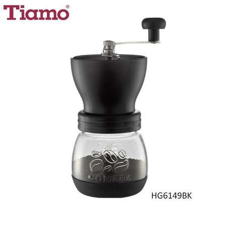 Tiamo 110g Glass Manual Coffee Bean Grinder-1