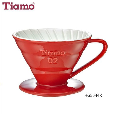 Tiamo V02 Spiral Rib Ceramic Coffee Dripper-1