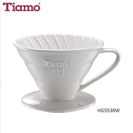 Tiamo V02 Porcelain Coffee Dripper-1