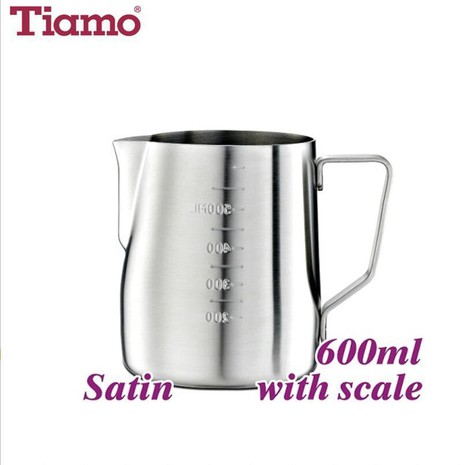 Tiamo #1312 600cc Milk Pitcher w/ Scale-1