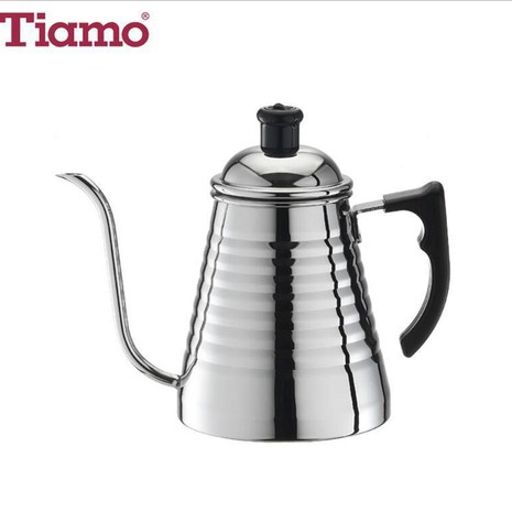 Tiamo Stainless Steel Coffee Pot w/Thermometer 700-1