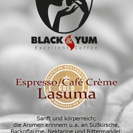 Black & Yum Espresso / Café Crème Lasuma-1