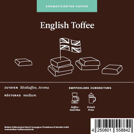 Berliner flavored coffee English toffee-1