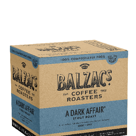 Balzacs Coffee A DARK AFFAIR - COMPOSTABLE PODS-1