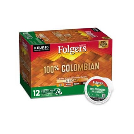 FOLGERS ® 100% COLOMBIAN DECAF COFFEE K-CUP® PODS-1