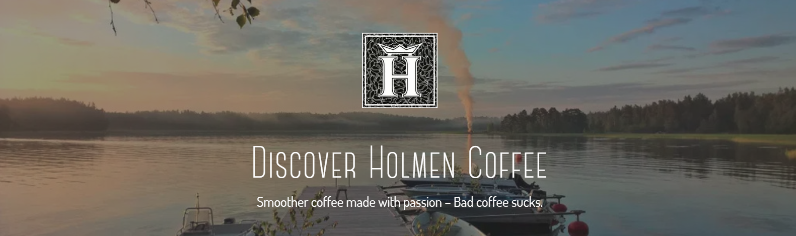 Banner Holmen Coffee
